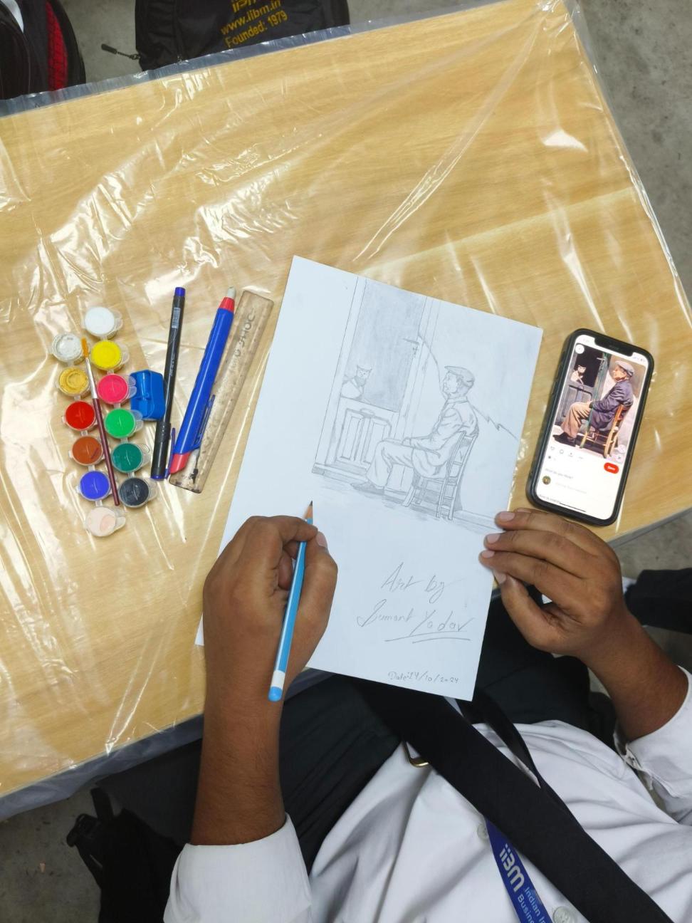 Rahul Soni Conducts “All Can Sketch” Workshop for PGDM, BBA, BCA & MAMC Students at IIBM and ZHI Patna